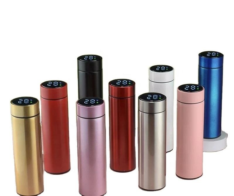 Stainless Steel Temperature Water Bottle with LED Temperature Display - Image 2