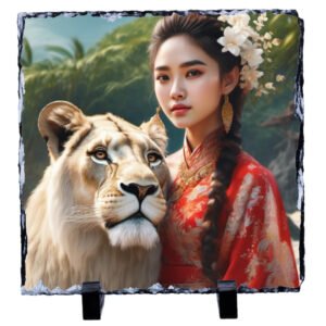 Capture Memories in a Modern Edge: Square Sublimation Rock Photo Frame