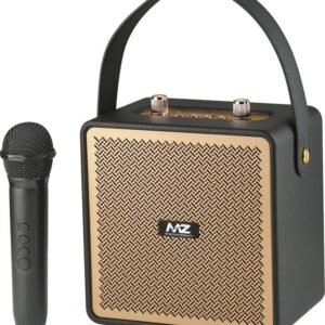 MZ M33VP (PORTABLE KARAOKE SPEAKER) Dynamic Thunder Sound with High Bass, 1500mAh 15 W Bluetooth Speaker (Brown, Stereo Channel)