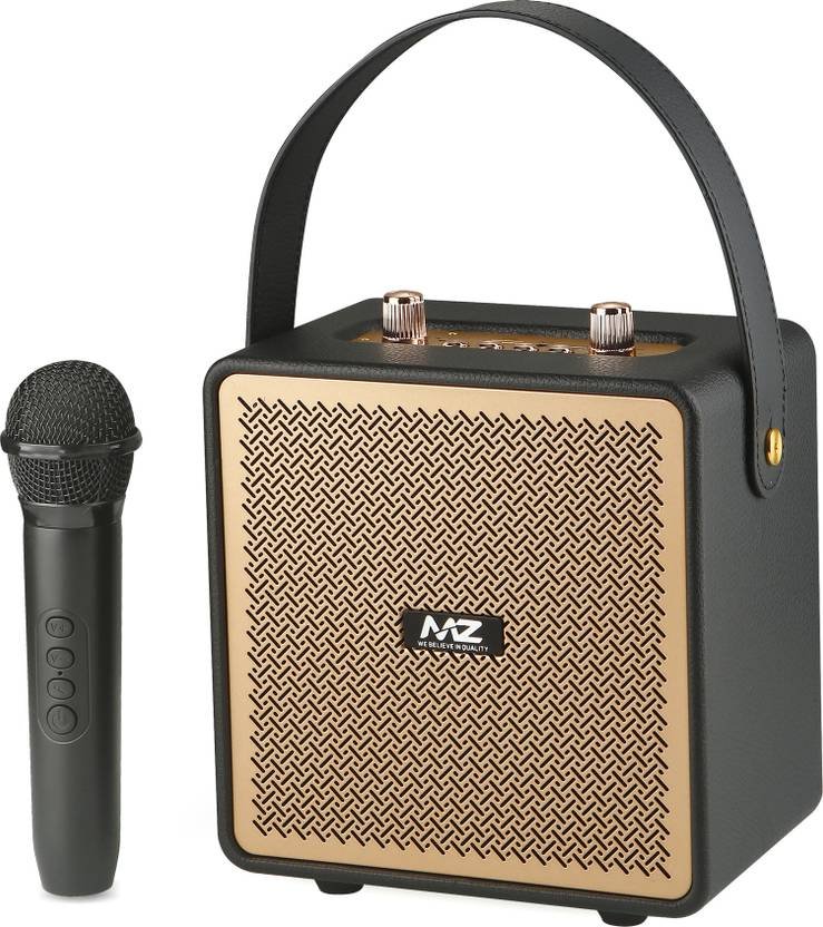 MZ M33VP (PORTABLE KARAOKE SPEAKER) Dynamic Thunder Sound with High Bass, 1500mAh 15 W Bluetooth Speaker (Brown, Stereo Channel)