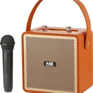 MZ M33VP (PORTABLE KARAOKE SPEAKER) Dynamic Thunder Sound with High Bass, 1500mAh 15 W Bluetooth Speaker (Brown, Stereo Channel)